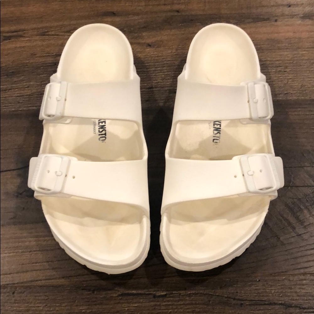White Plastic Birkenstocks